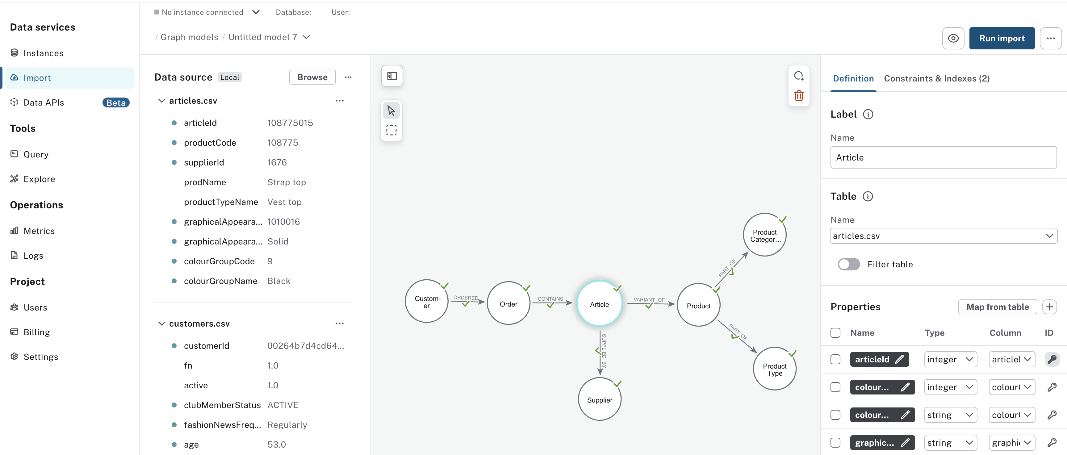 ai customer graph struct ingest 5 see mapping