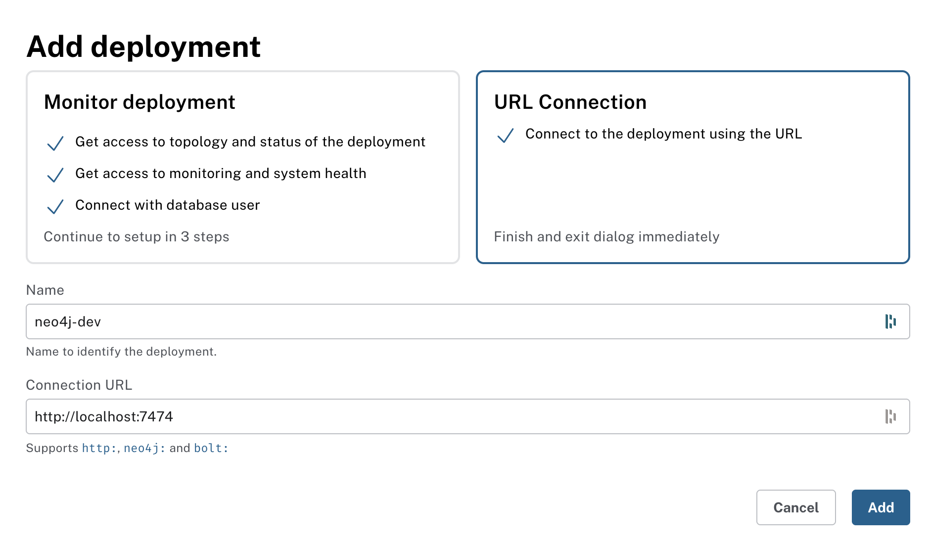 Aura add self-managed deployment