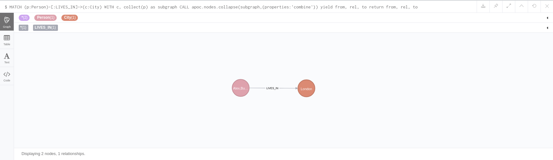 apoc.nodes.collapse 2